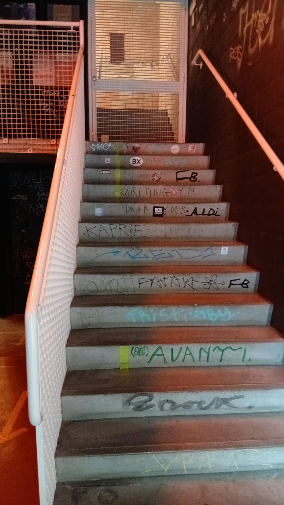 Stairs to 1st Floor Toilets